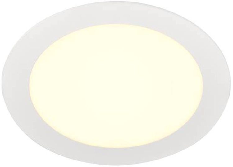 SLV SENSER 18, Indoor LED Deckeneinbauleuchte rund weiß 3000K