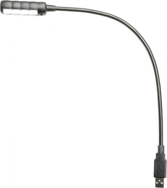 Adam Hall Stands SLED 1 ULTRAUSB USB Schwanenhalsleuchte mit 4 COB LEDs