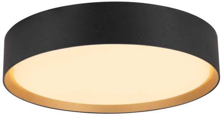 SLV DECONA, Wand- und Deckenaufbauleuchte, rund, 2700/3000K, 18W, PHASE, schwarz / gold