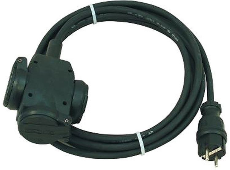 PSSO Verlängerung 3x1,5 5m 3-fach sw