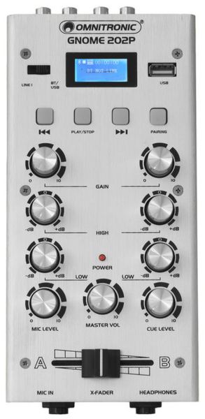 OMNITRONIC GNOME-202P Mini-Mixer silber