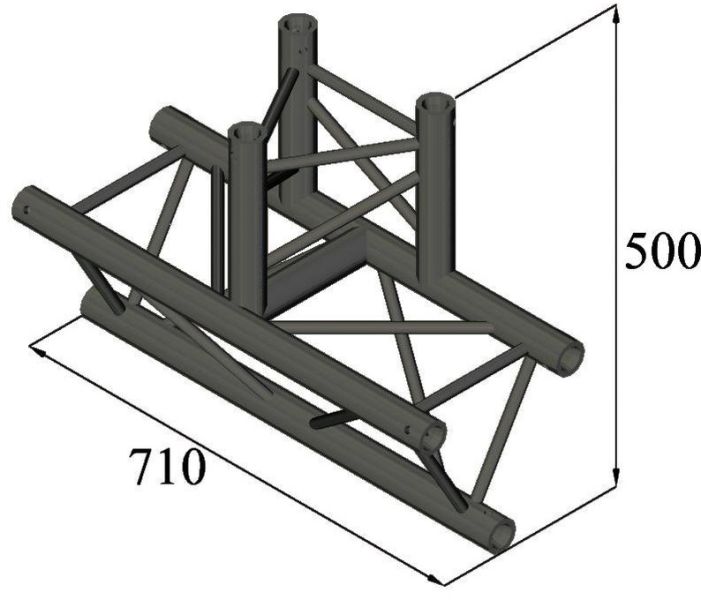 ALUTRUSS TRILOCK S-PAT-38 3-Weg-T-Stück