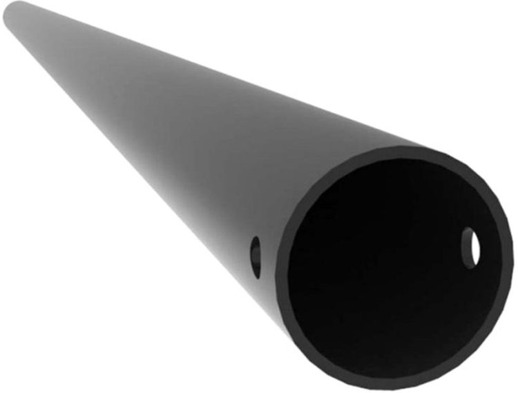 Admiral Hängerohr alu 50mm für L 80 schwarz