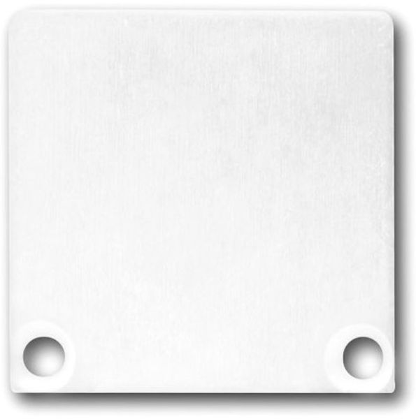ISOLED Endkappe EC47 Alu weiß RAL 9010 für SURF/DIVE24 mit COVER10, 2 STK, inkl. Schrauben