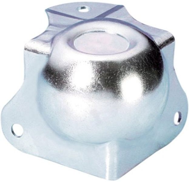 Adam Hall Hardware 41261 Kugelecke mittel mit integrierter L-Ecke 42,5 mm