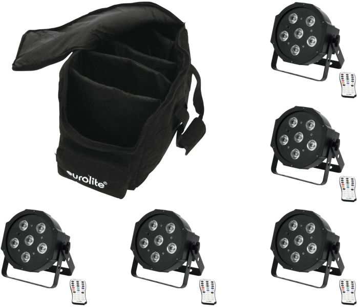 EUROLITE Set 5x LED SLS-603 + Case