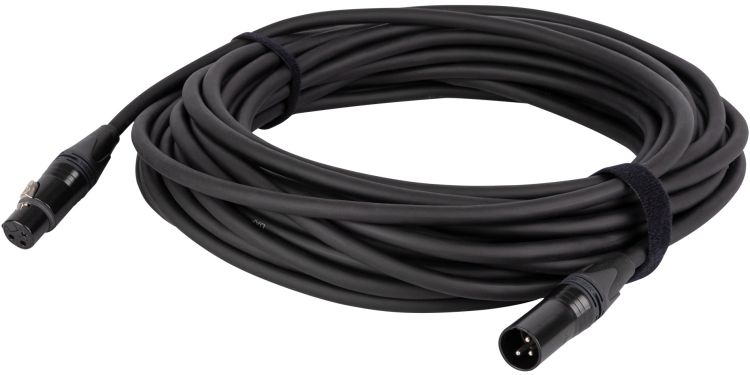DAP-Audio FLN09 – DMX & AES/EBU XLR/M 3P auf XLR/F 3P Neutrik NC3-BAG Serie 15 m – versilbert