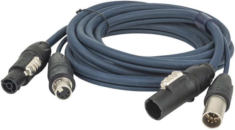 DAP-Audio FP-16 Hybrid Cable - powerCON TRUE1 & 5-pin XLR IP - DMX / Power DMX & Strom - 3 m