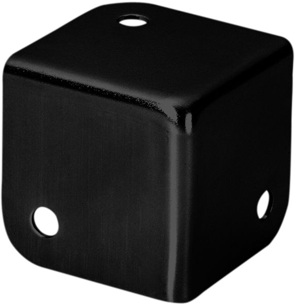 Adam Hall Hardware 4000 BLK - Ecke quadratisch, klein, schwarz