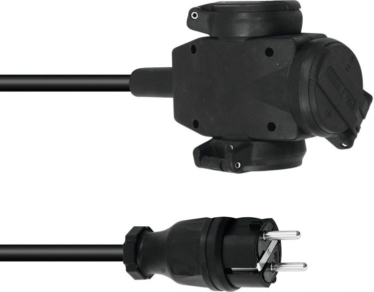 PSSO Verlängerung 3x1,5 5m 3-fach sw