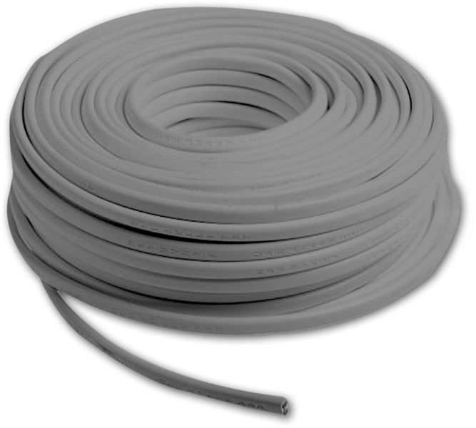 ISOLED Kabel PVC ummantelt, grau, 4x0,5mm² LIYY, Meterware