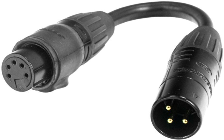 ADJ DMX 3-pin M to 5-pin FM IP65