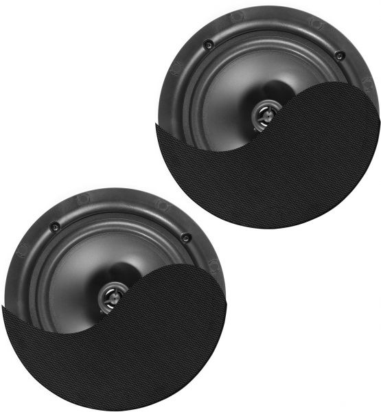 Power Dynamics NCBT5B Verstärktes Low Profile Deckenlautsprecher-Set BT 5,25" Schwarz
