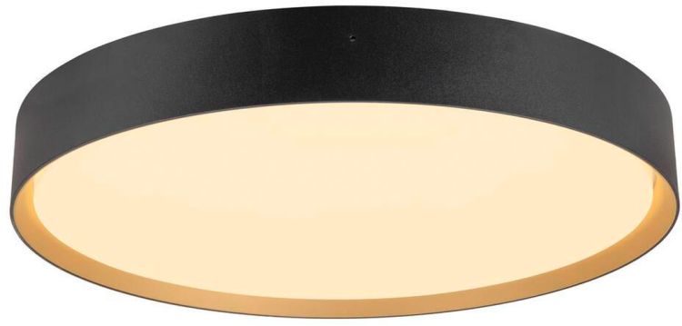 SLV DECONA, Wand- und Deckenaufbauleuchte, rund, 2700/3000K, 23W, PHASE, schwarz / gold