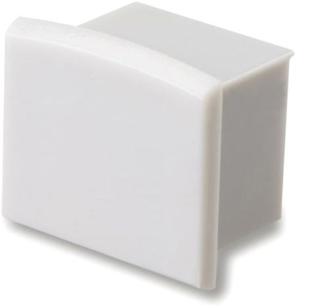 ISOLED Endkappe EC10 für SURF12 BORDERLESS mit COVER3, ohne Kabelausgang, PVC, grauweiß