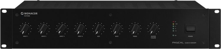 MONACOR PA-9100D ELA-Mono-Class-D-Mischverstärker, 1000 W