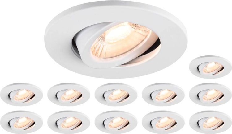 SLV Set bestehend aus 12x 1007090 UNIVERSAL DOWNLIGHT MOVE PHASE, IP20 38° und 1007092 UNIVERSAL