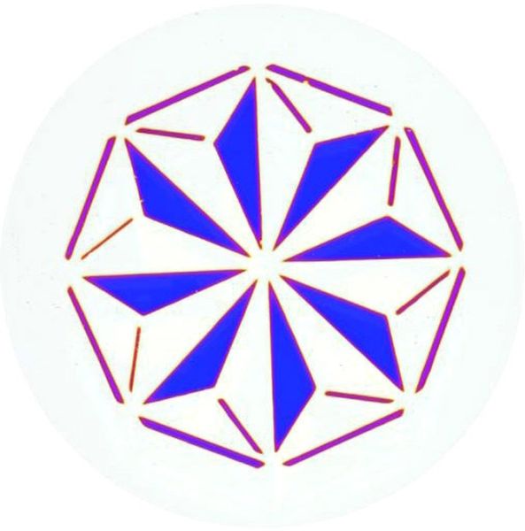Dichroglasgobo 27/23mm, Design 11 magenta